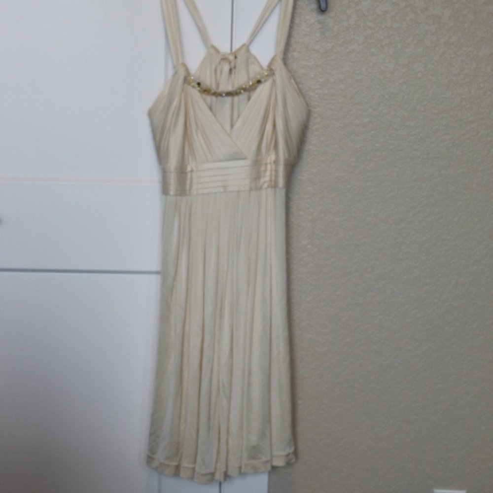 BCBG Ivory cocktail dress